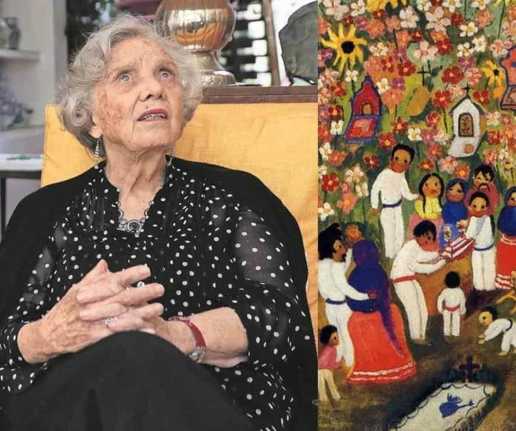 Hija de Poniatowska recibió la pintura de Nahui Olin: INBAL