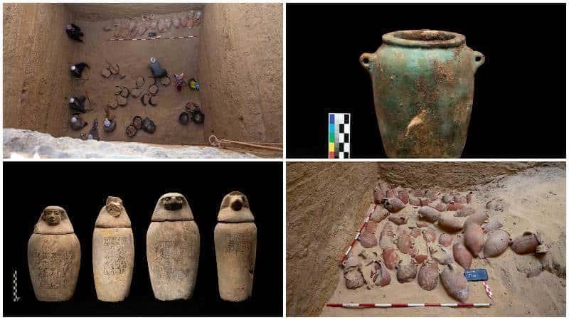 Descubren alijo de materiales de momificación