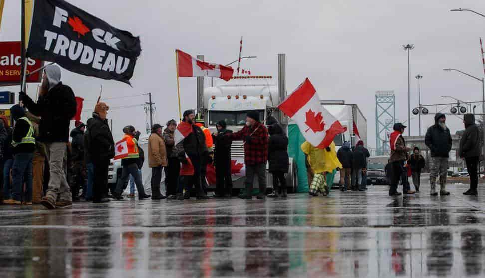 Protesta no mengua en Canadá pese estado de emergencia