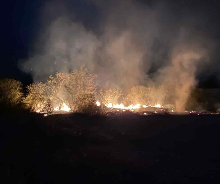 Se incendia predio en Montemorelos