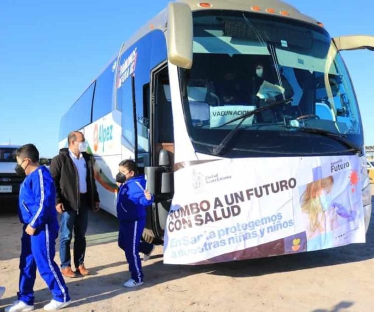 Logra Santa Catarina vacunar a menores de edad Logra Santa Catarina vacunar a menores de edad