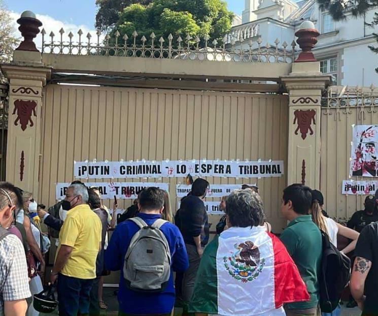 Ucranianos en México piden no comprar productos rusos Ucranianos en México piden no comprar productos rusos