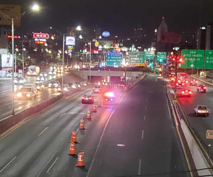 Cerrarán por las noches un carril de Gonzalitos