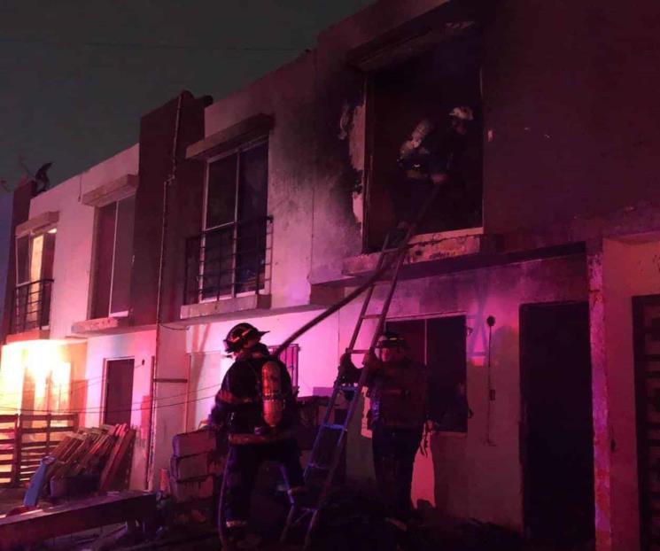 Se incendia casa en García