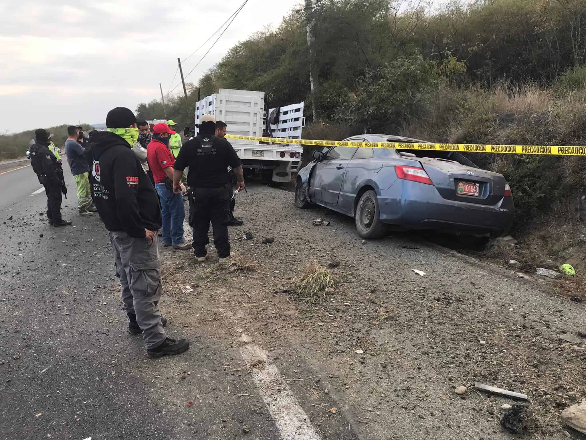 Un muerto y tres lesionados, fue el saldo que dejo un choque tipo atropello múltiple