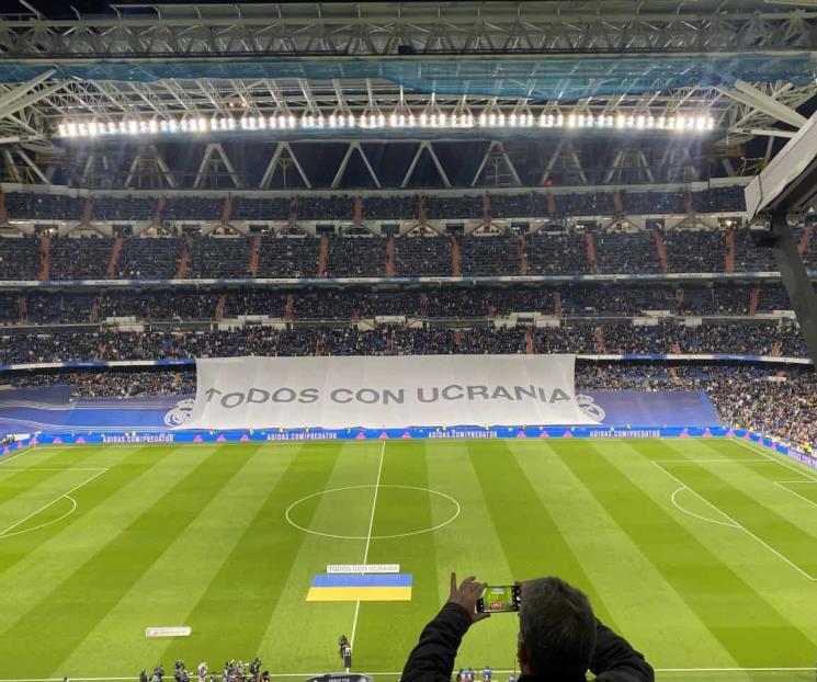 Todos con Ucrania: Santiago Bernabéu, Real Madrid
