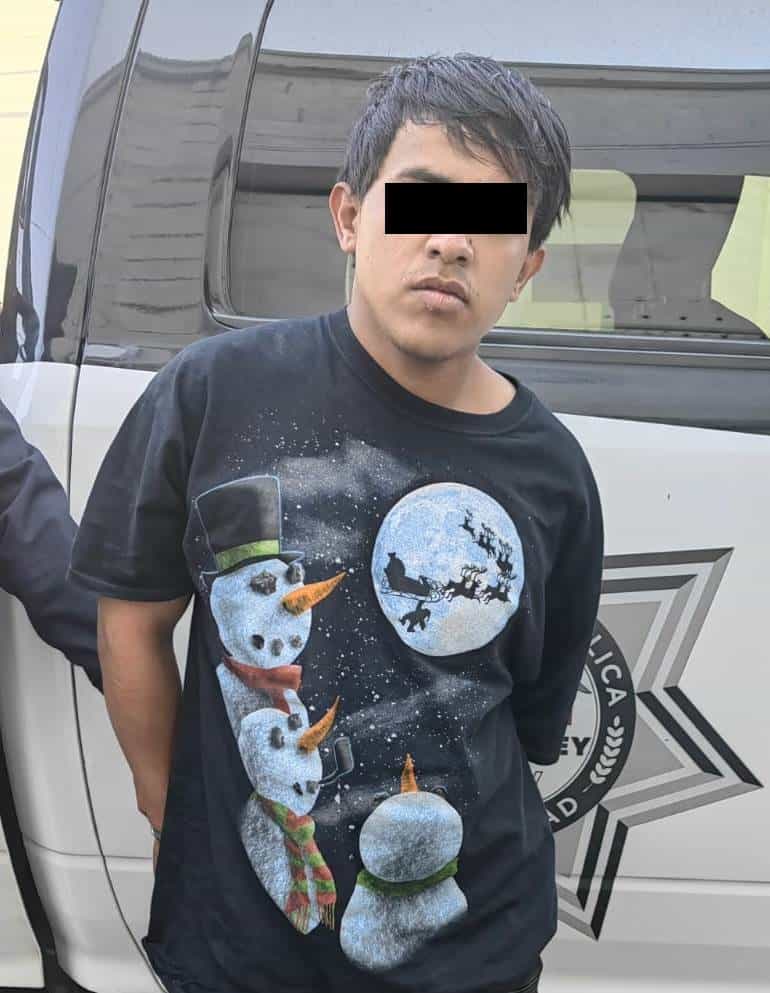 Detenido tras agredir a un Policía de Monterrey, además es sospechoso de ser el presunto responsable robos a domicilios