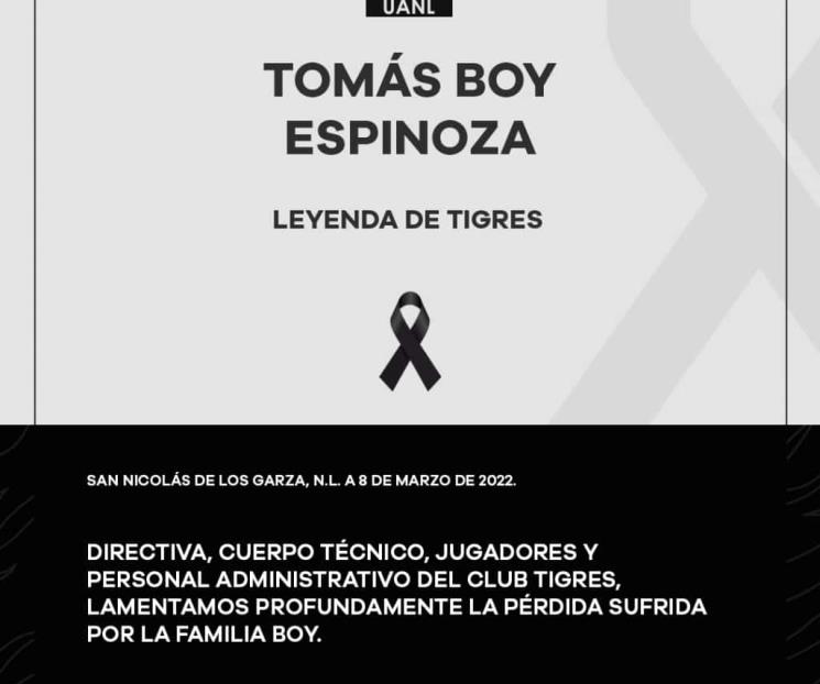 Tigres y Gignac se despiden de Tomás Boy