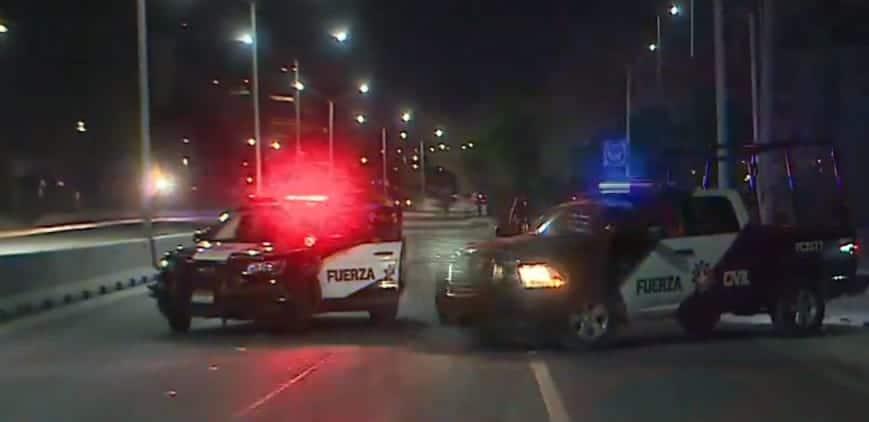 Lanzan granada a policías de Santa Catarina