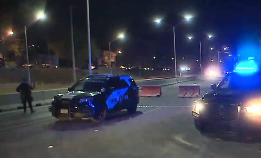 Elementos de la policía de Santa Catarina fueron atacados, ahora desde una camioneta en marcha lanzaron una granada a un filtro de seguridad
