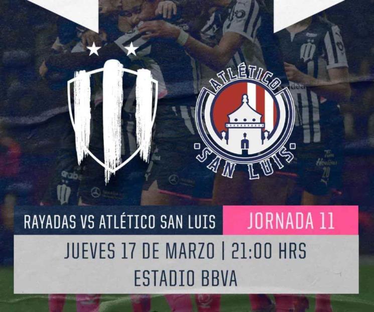 Ya tiene fecha el Rayadas vs San Luis