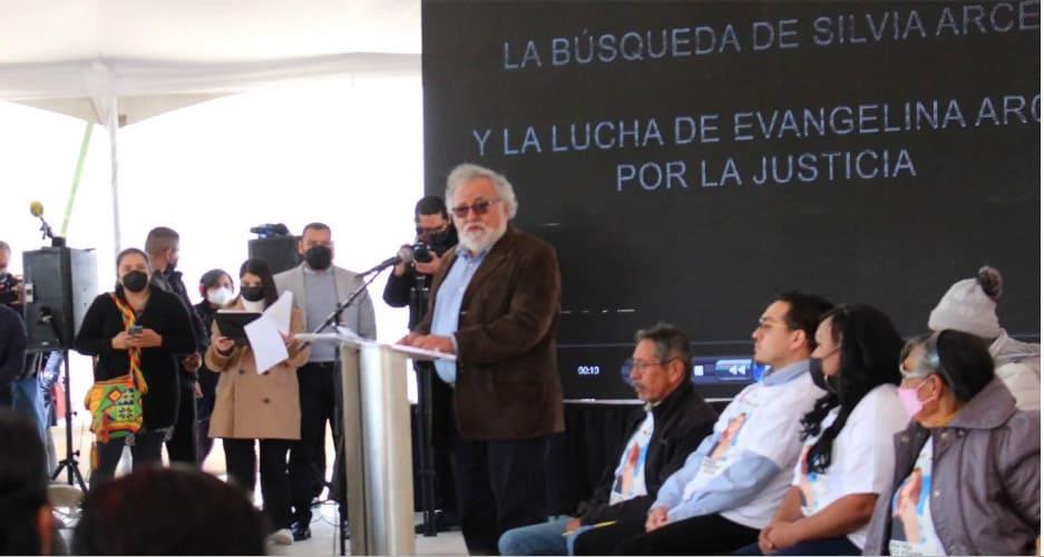 Ofrece Estado disculpa pública a la familia de Silvia Arce