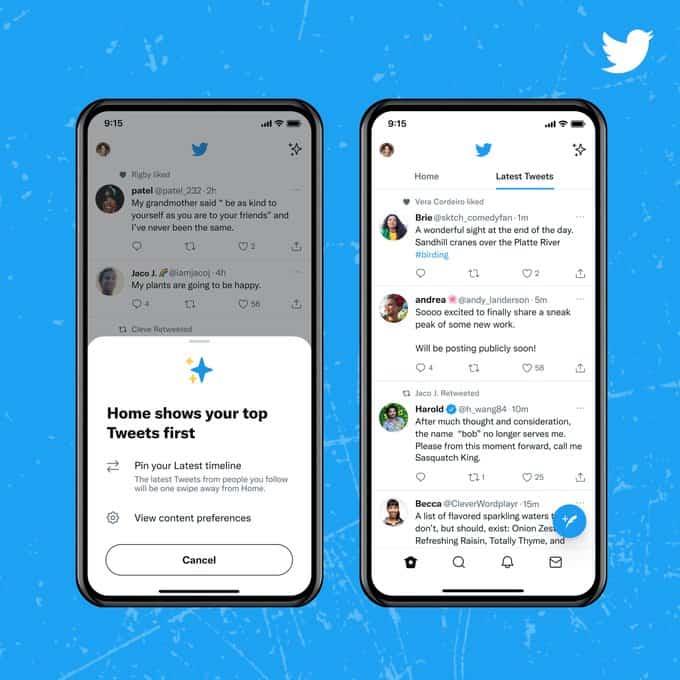 Twitter elimina la pestaña “Tweets más recientes”