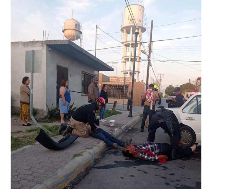 Choque deja tres lesionados en General Terán Choque deja tres lesionados en General Terán