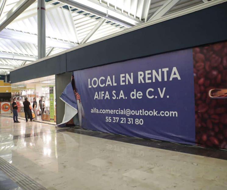 Usuarios de AIFA critican instalaciones vacías