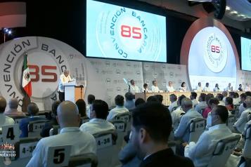AMLO encabeza inauguración de 85 Convención Bancaria