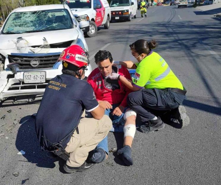Deja choque a motociclista lesionado en Cumbres