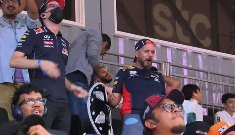 Eufórico festejo de mexicanos en el GP de Arabia Saudita