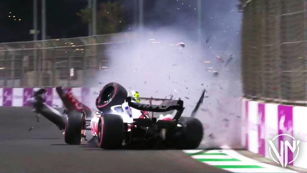 Sufre Mick Schumacher accidente en ronda de clasificación