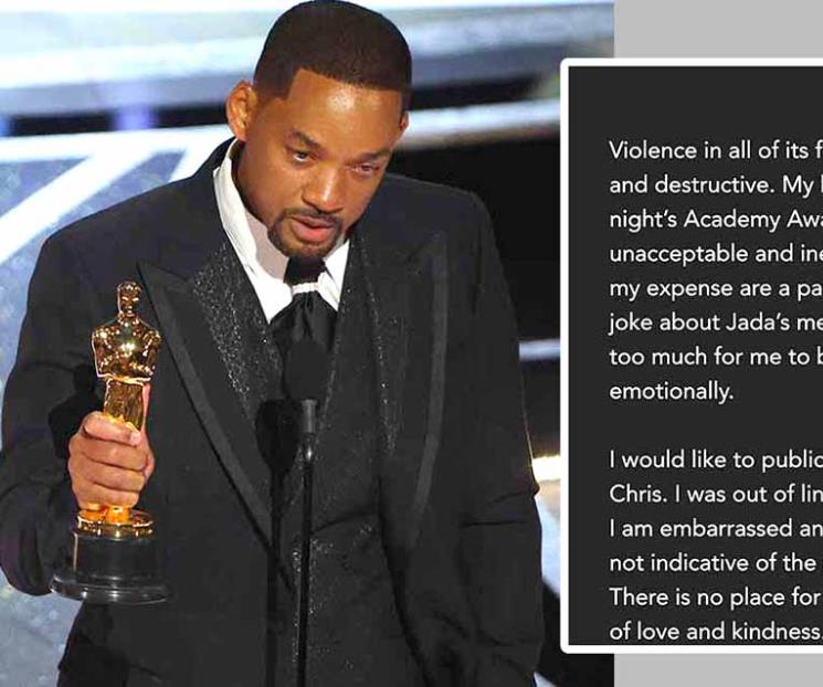 Se disculpa Will Smith