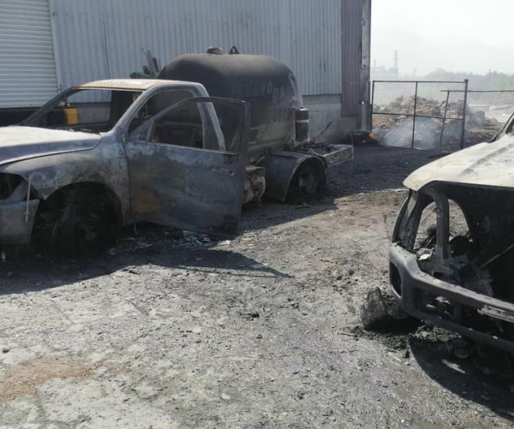 Arde pipa de gas en García