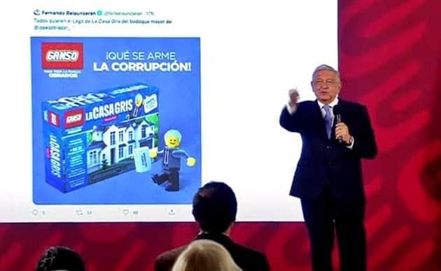 Cuanta creatividad, ternuritas: AMLO sobre casa Lego