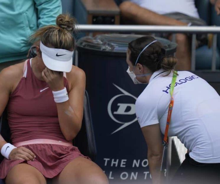 Abandona Badosa entre lágrimas el Master 1000 de Miami