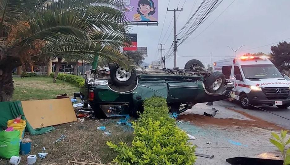 Se registra accidente en la Carretera Nacional