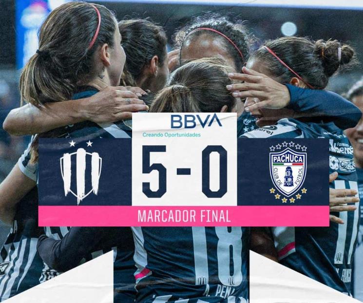 Golean Rayadas y recuperan liderato