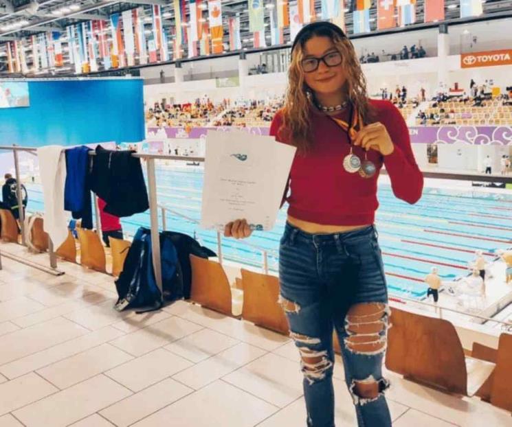 Brilla Edith Segura en sede mundial de Paranatación