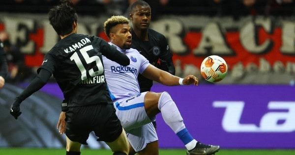 Barcelona rescata empate ante Frankfurt en Europa League