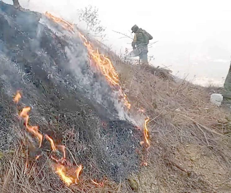 Reanudan combate a incendio