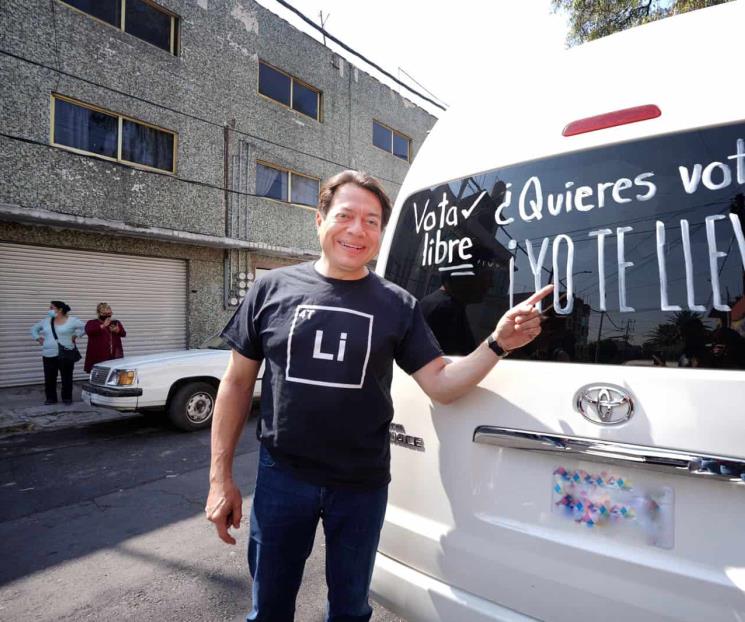 Mario Delgado ofrece llevar a gente a votar