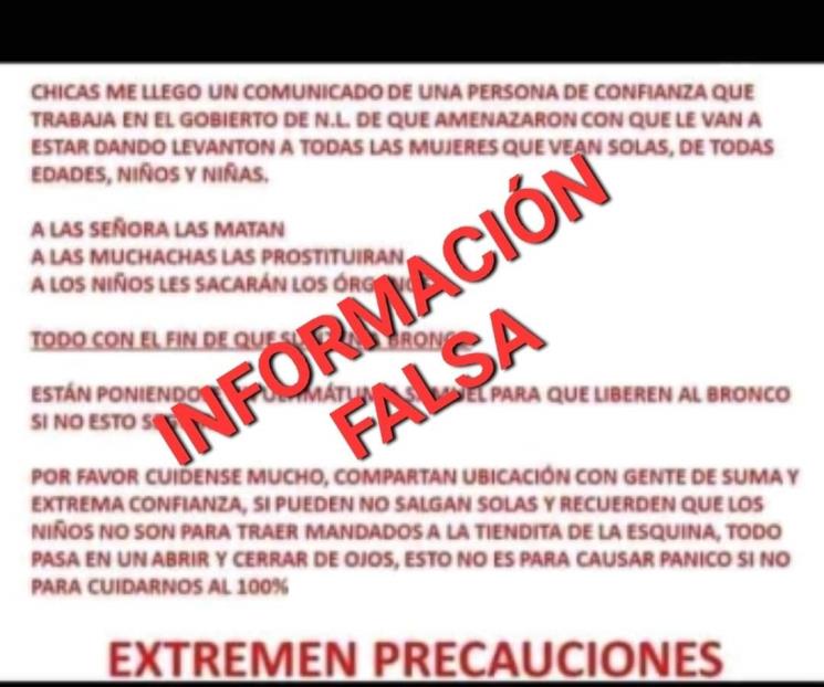 Advierte Fiscalía de información falsa por desapariciones