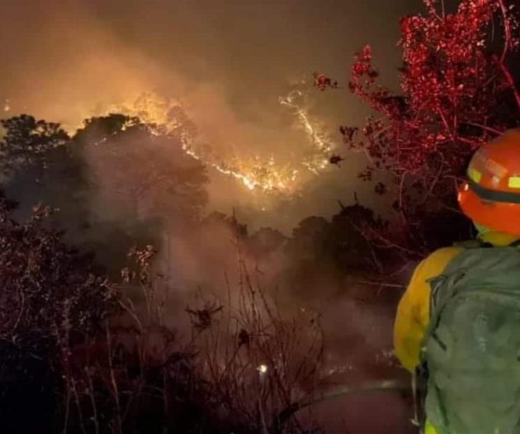Aviva, otra vez, incendio en Sierra de Santiago