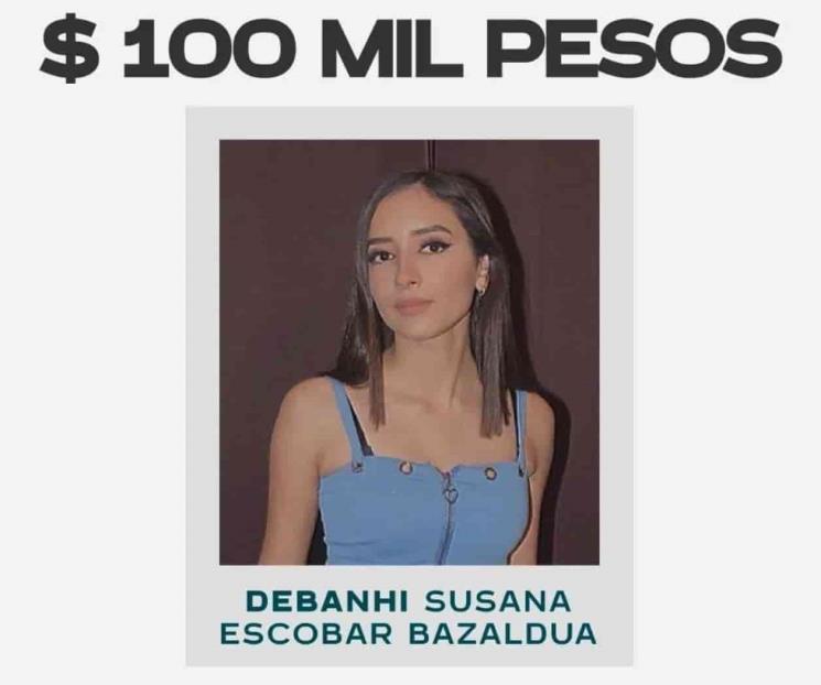 Ofrecen 100 mil por información de Debanhi