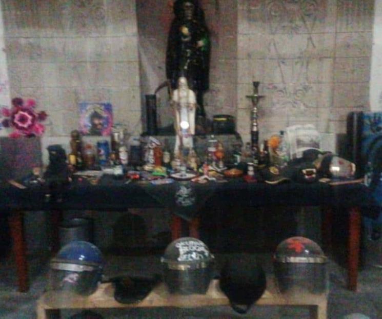 Altares a la Santa Muerte, lo encontrado en casa de CNDH