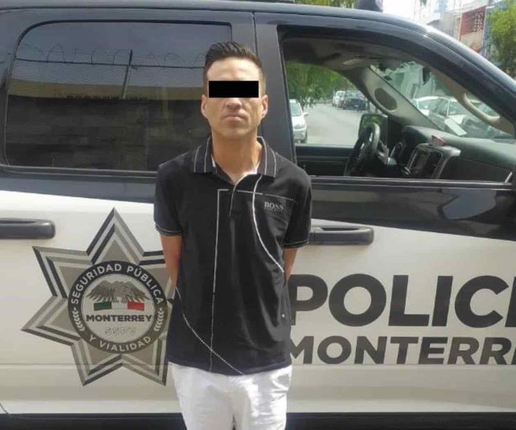 Cae hombre por portación de droga en Monterrey