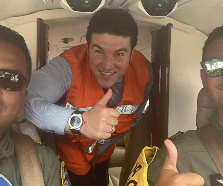 Supervisa Samuel desde el aire bombardeo de nubes