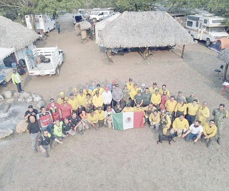 Controlan al 100% incendio en Sierra de Santiago