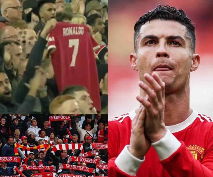 Se solidarizan fans de Liverpool con CR7