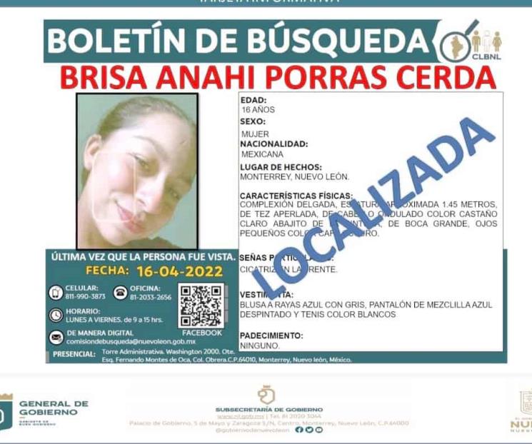 Siguen localizando a jóvenes desaparecidas
