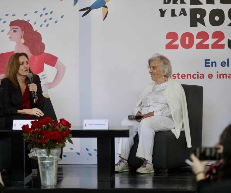 Elena Poniatowska recibe homenaje en la UNAM