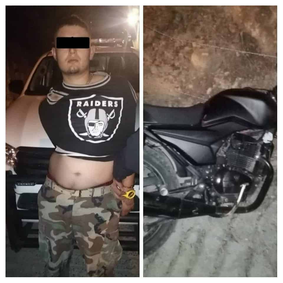 Circulaba a bordo de una motocicleta con reporte de robo,
