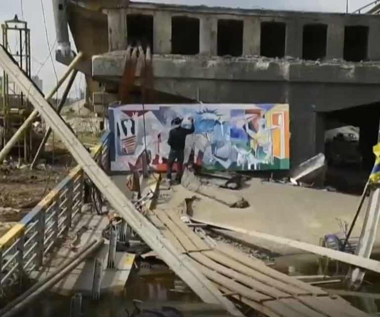 Artista mexicano viaja a Kiev; replica Guernica de Picasso