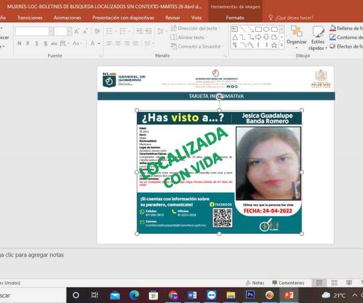 Localizan a 10 mujeres más con reporte de desaparecidas