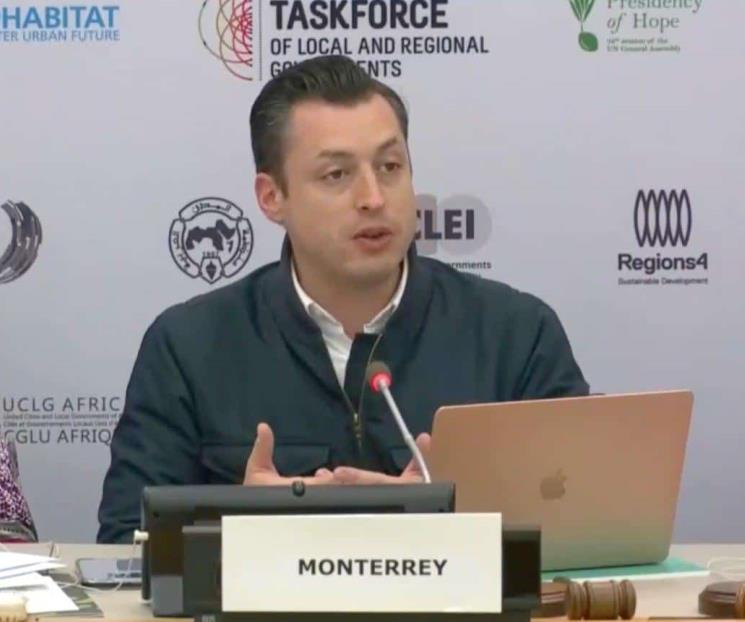 Entrega Colosio a ONU Reporte Voluntario Local de Monterrey