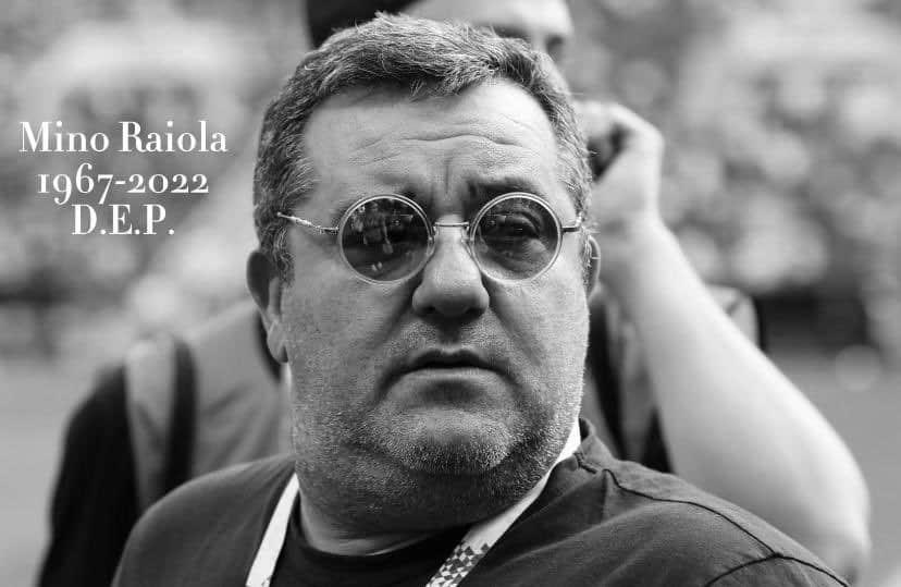 Falleció Mino Raiola, famoso agente de futbolistas