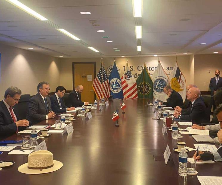 Se reúne Ebrard con secretario de Seguridad de EU