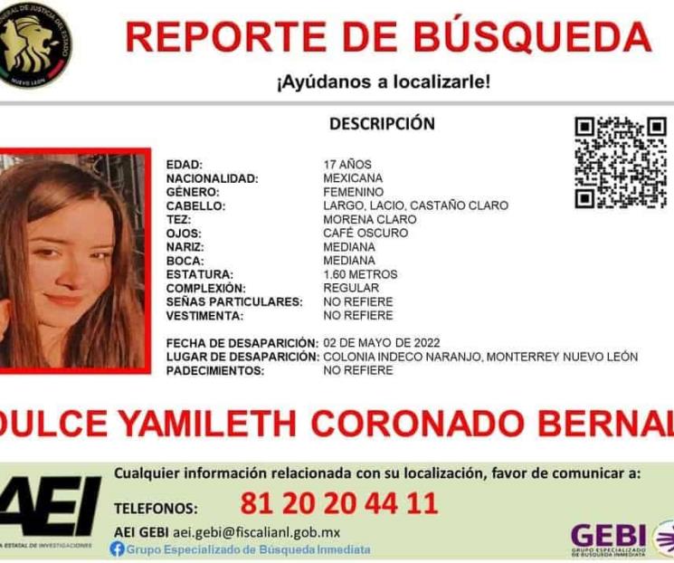Desaparece otra joven en Monterrey